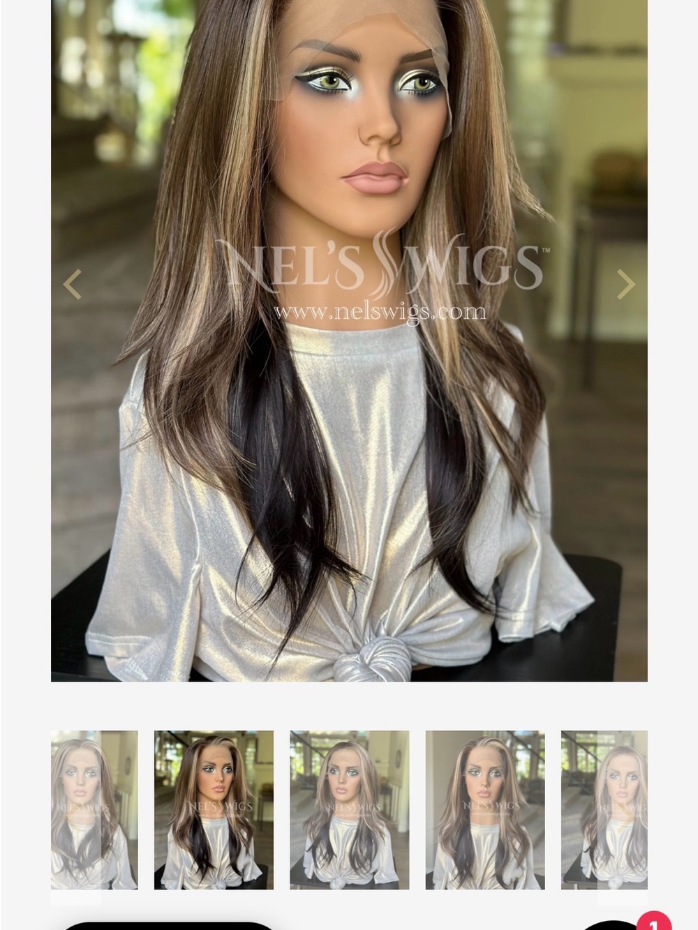 Cassidy01 sz aver nwt  Layered Lace Front  in Dark Brown with Blonde Highlights